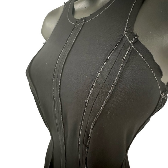 Divina Pele Rayon Frayed Dress Open Back Detachable Embellished Rhinestone Charm - Picture 9 of 11